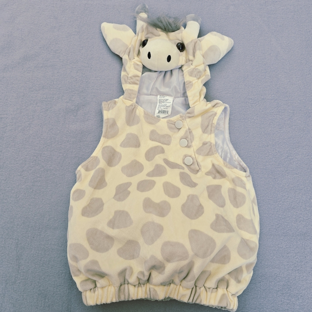 Giraffe Baby Costume Hooded with a tail 0-6 months